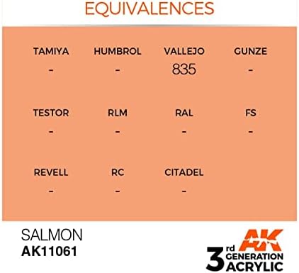 Ak interativo 3rd Gen Acrylic Salmon 17ml