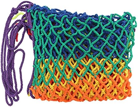 HappLignly Color Fishing Net, varanda Rede de decoração de corda de decoração de corda líquida de obstáculos escadas