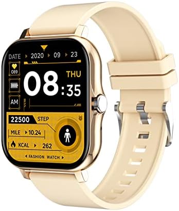 Vkekieo Smart Watch for Men Mulher, Rastreadores de fitness com freqüência cardíaca/monitor de sono/IP67 à prova d'água, tela de