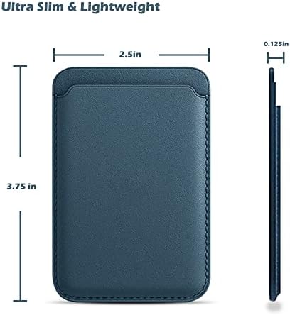 M.Memo Magnetic Cartter Solder para Apple Magsafe, superfície de couro premium como bastão no iPhone, compatível com o iPhone 13 Pro