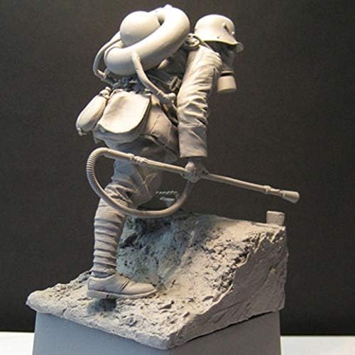 ETRIYE 1/16 Modelo de soldado de resina Soldado Segunda Guerra Mundial Soldado Biológico Alemão Kit Modelo de Caractere Casting