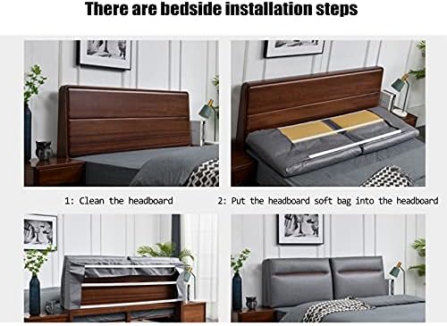 Coloque/leitura de cabeceira estofada cama king size, travesseiro de cunha de suporte para repouso na cama, almofada