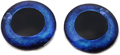 Blue Swordfish High Dome Glass Eye Cabochons para pingente que faz arames jóias embrulhadas Taxidermia artesanal ou esculturas