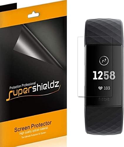 SuperShieldz projetado para Fitbit Charge 4, Charge 3 e Charge 3 SECLET SCREEN Protector, 0,13mm, Escudo Clear de alta definição
