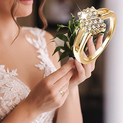 Engajamento Rodada de zircões de zircões de mulheres anéis de casamento anéis de jóias para mulher Pacote de anéis femininos de damas de diamantes completos