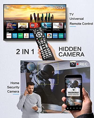 Câmera de espião OBDEPRLONE Câmera escondida Wi -Fi TV Remote Control com câmera escondida FHD sem fio FHD 1080p Câmera