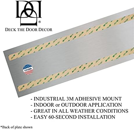 Deck a decoração da porta | Placa de proteção contra portas de arranhões e chutes - montagem adesiva preta de cetim