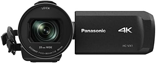 Panasonic Panasonic HC-VX1 4K Cameragem, lente Dicomar 24x, sensor BSI de 1/2,5 , três sistemas estabilizadores O.I.S.