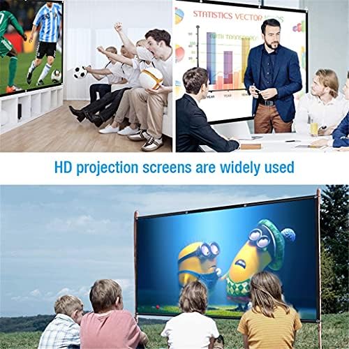 Twdyc 150 polegadas Tela Projector Screen HD HD Dobrável Tela de projeção Anti-Crease Tela de filme para teatro
