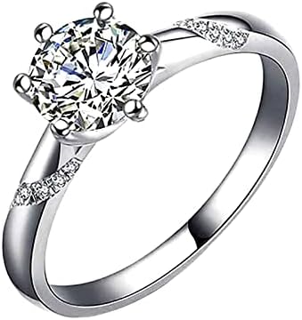 2023 Ringos femininos de diamante de zircão de noivado anel de casamento Rings Tamanho 8