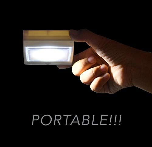 Home -X - Switch de alternância de coub Luz portátil sem fio Magnetic Super Bright Light | Iluminando armário, prateleiras, bancada,