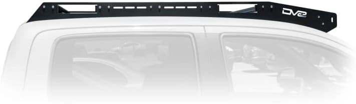 DV8 Offroad | Rack de telhado de alumínio com fenda | Compatível com + Toyota Tacoma Double Cab | Montagens de luz