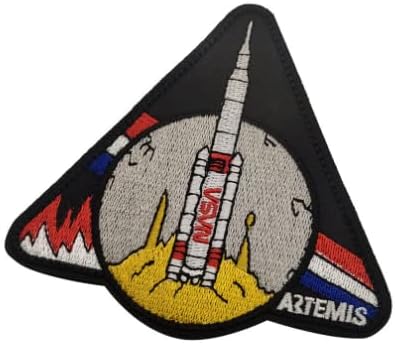 Nasa Artemis Bordery Patch Militar Tactical Moral Patch Badges emblema Applique Hook Patches para acessórios para mochilas