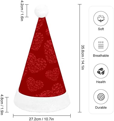 I Love Animals Christmas Papai Noel Hat para Red Xmas Cap Favors Favorias Festivas de Ano Novo