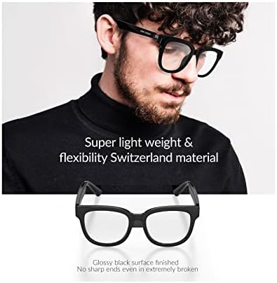 Óculos inteligentes Pureuv Bluetooth sem fio 5.0 Anti-azul Óculos inteligentes esportes de mãos livres de mãos livres