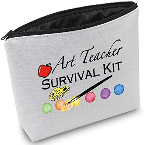 Pxtidy Art Professor Sobrevivência kit de maquiagem Bolsa de professora de arte para professora para presente de apreciação