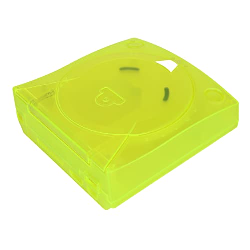 Proteção completa de plástico transparente Retro transparente de casca de plástico verde resistente a Sega Dreamcast