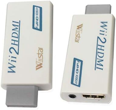 Wiistar Wii para HDMI Converter Saída de vídeo Adaptador de áudio HDMI Converter - suporta todos os modos de exibição Wii para