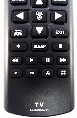 Akb73975711 Controle remoto substituído para TVs LG 42LB5600-UZ, 55LB5900-UV e quase todos