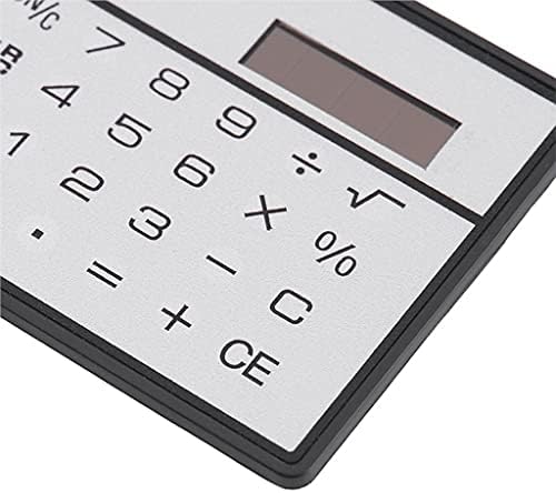CuJux 8 dígitos calculadora de energia solar fina com tela de crédito de tela de toque Mini calculadora portátil para escola
