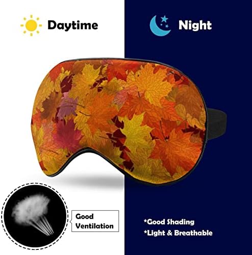 O outono folhas de máscara macia máscara de sombra eficaz do sono conforto