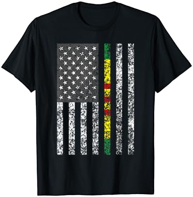 Veterano do Vietnã - bandeira dos EUA - T -shirt de presente de fita de serviço do Vietnã