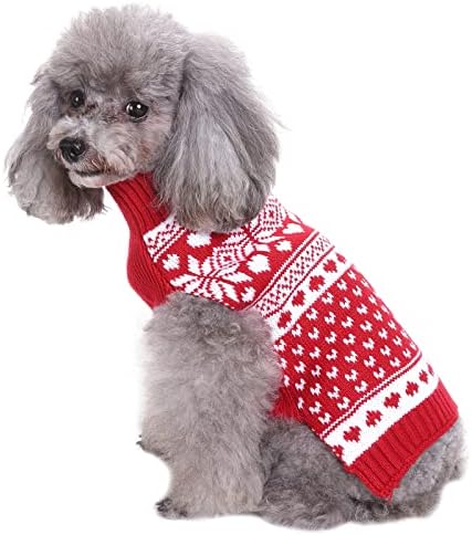 Dog Sweaters Turtleneck Sweater Sweater Sweater Atualmente, Roupas de cachorro Cutear suéter quente Pet com decorações de fios