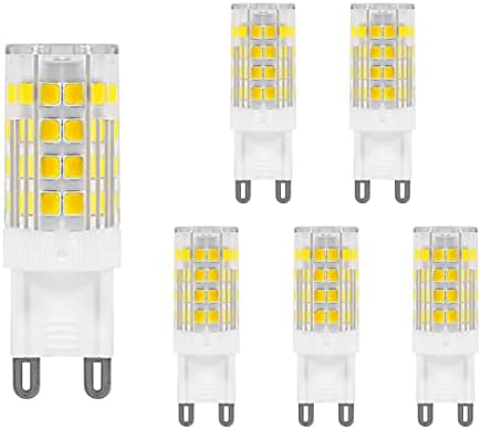 Lâmpada G9 LED 3.5W, 350lumen, AC120V, Daylight 6500K, não minimizível, 40watt T4 G9 equivalente a halogênio, iluminação