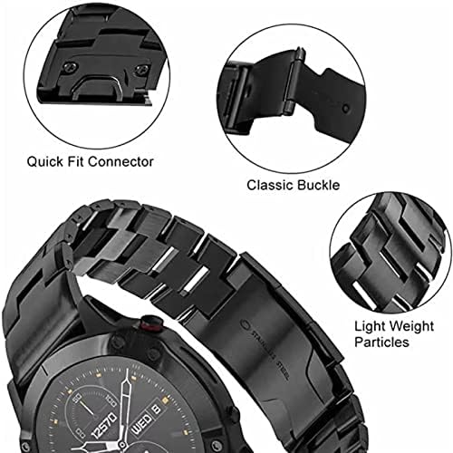 TTUCFA Titanium liga Watchband Rickfit Wrist Wels for Garmin Fenix ​​7x 7 6 5 5x Plus/6 6x Pro 3 3HR/Forerunner 935 945 Relógio
