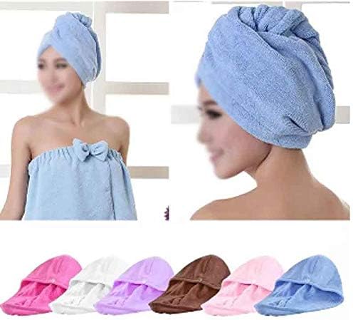 WPYYI Microfiber Tampa de cabelo seco Super absorvente Hapéu de cabelo rápido Mulheres Banheiro Banheiro Acessórios para toalha