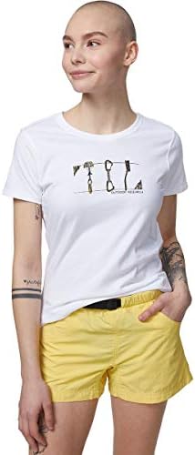 Camiseta de manga curta de pesquisa feminina de pesquisa ao ar livre - Crew de uma equipe confortável e confortável e leve