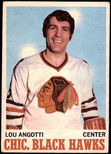 1970 O-Pee-Chee # 12 Lou Angotti Chicago Blackhawks VG Blackhawks