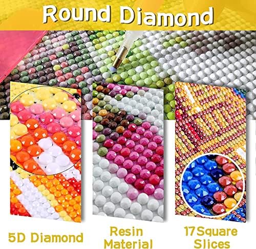 Kits de pintura de diamante 5D DIY para adultos, arte P40 para adultos para relaxamento e decoração de parede em casa 12x16 polegadas