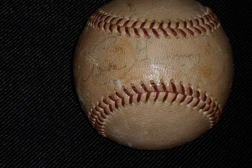 Tom Gorman árbitro assinado assinado autografado MLB Vintage Baseball JSA Certificado - bolas de beisebol autografadas
