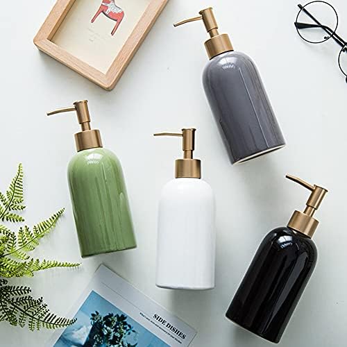 Sobre o Clound 420ml Ceramic Liquid Soap Dispenser Shampoo Bottle Bottle Sinitizador Hand Soof Sopa Gartle Hand Soop