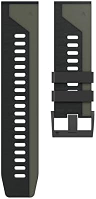 Puryn 22 26mm Colorido Quickfit Watch tiras para Garmin Fenix ​​7 7x Silicone EasyFit Watch Watch