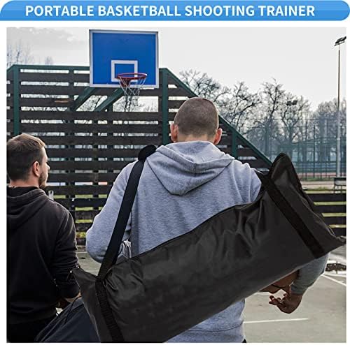 Sistema de retorno de rebote de basquete com 180 ° Basketball Return Chute, compatível com aros de basquete interno e externo,
