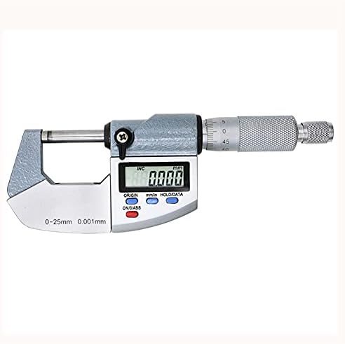 Micrômetro digital UXZDX 0,001 mm Micrômetro externo eletrônico externo 0-25 mm