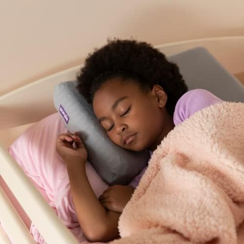Travesseiro infantil roxo - azul - grade Gelflex - legal e respirável