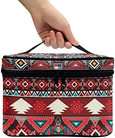 Bolsa de cosméticos de estampa de estilo aztec de horeset