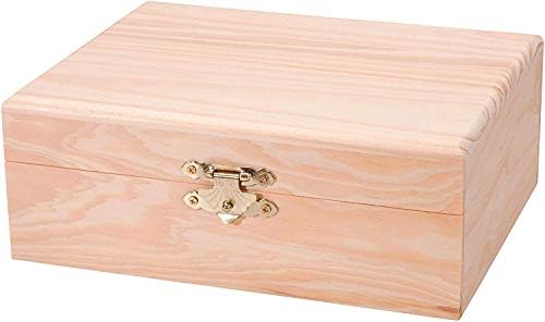 Darice Retangle Wood Box, 7.125 x 5,5 x 2,5 , natural