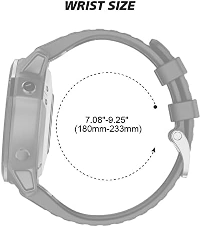 AMSH para Garmin Watch Bands Randa de substituição de silicone macio de largura de largura Dedicada Strap para Garmin