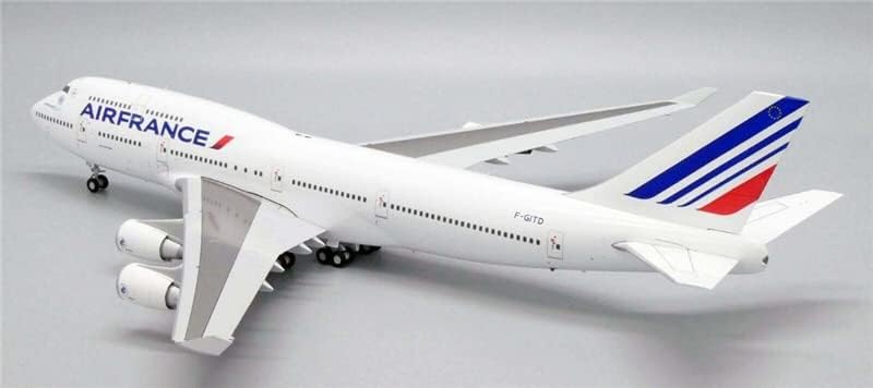 JC Wings Air France para Boeing B747-400 F-Gitd 1/200 Aeronave Diecast Modelo pré-construído