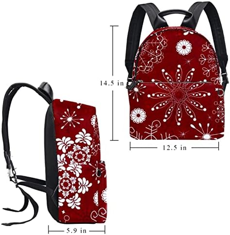 Mochila de viagem VBFOFBV para mulheres, caminhada de mochila ao ar livre esportes mochila casual Daypack, Snowflake Vintage