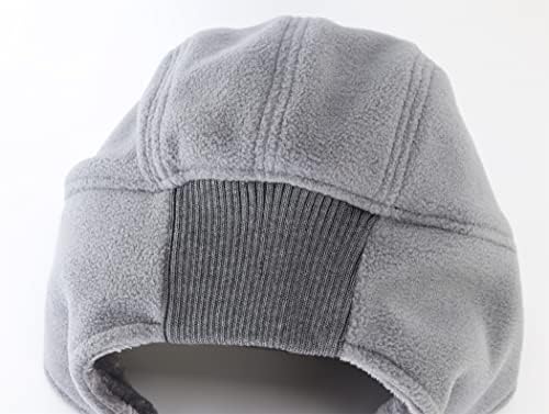 Gaiol de tampa térmica de lã de lã de masculino Connectyle com chapéus de inverno de abas de ouvido