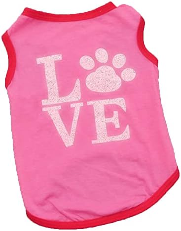 Colete de cachorro com bolsos, roupas de cachorro vestuário de vestuário de roupas de estimação de roupas rosa de roupas de