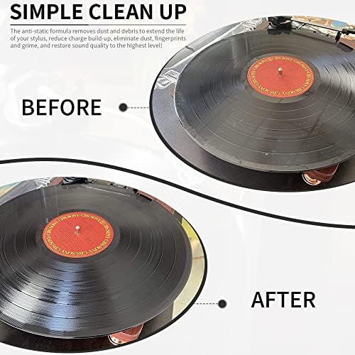 Kit de pincel de limpeza de recordes de vinil - conjunto de limpador de LP premium