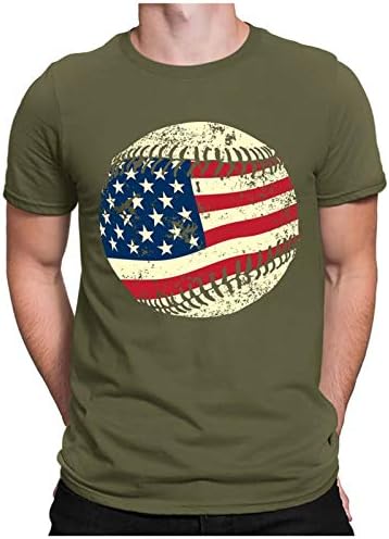 Camisetas masculinas de bandeira dos EUA