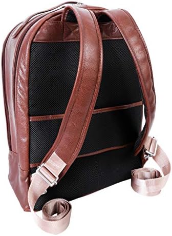 McKlein, Série S, Parker, Pebble Grain Calfskin Leather, Backpack de Laptop de Compartimento Dual de 15 , Backpack, Brown