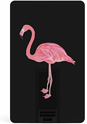 Rosa Flamingo Bird USB Drive de cartão de crédito Design USB Flash Drive U Disk Thumb Drive 64G